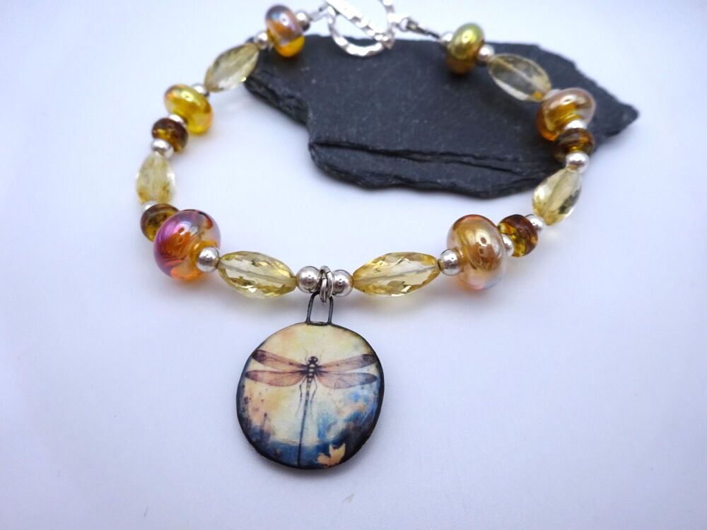 citrine dragonfly