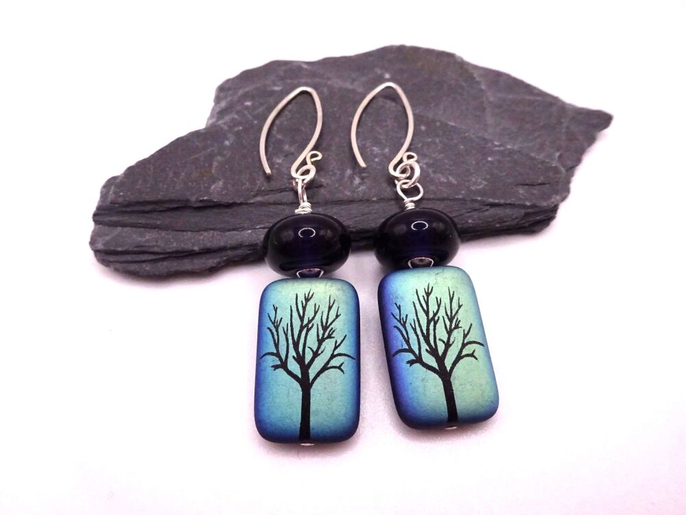 blue trees