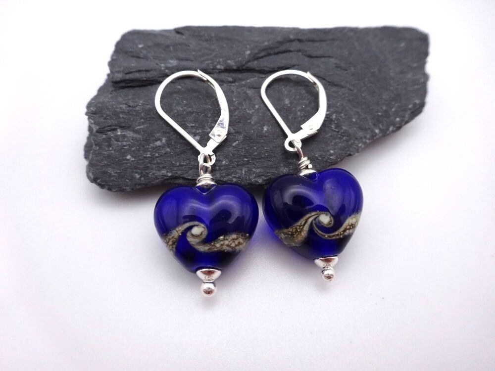 transparent cobalt hearts