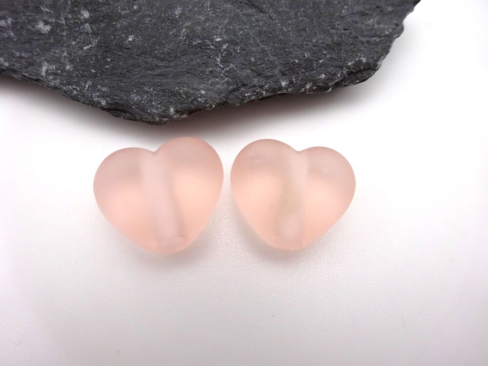 Pink frosted hearts