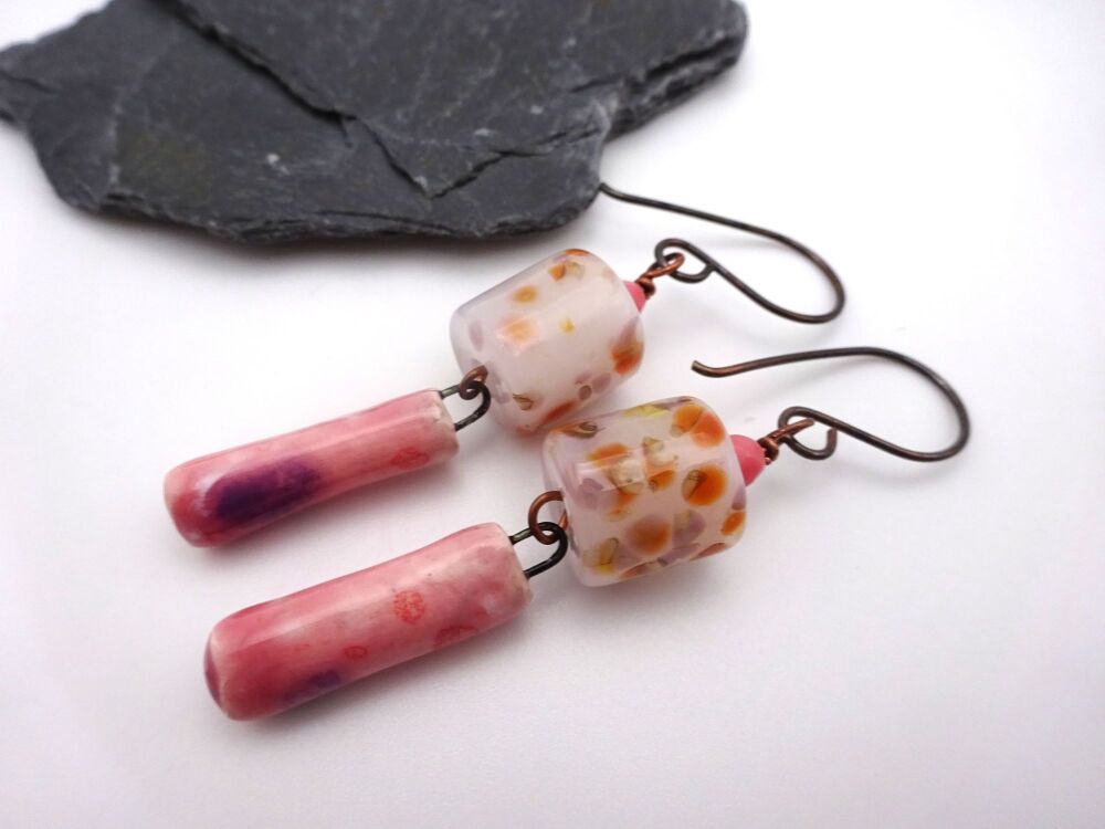 pink ceramic tube