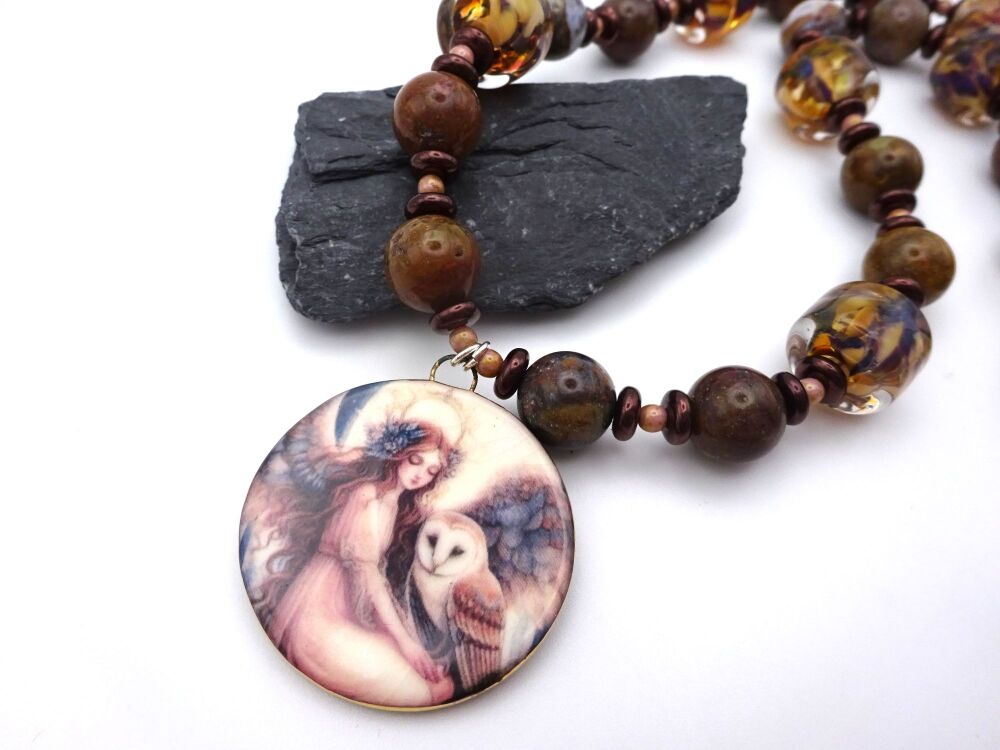 owl goddess and jasper