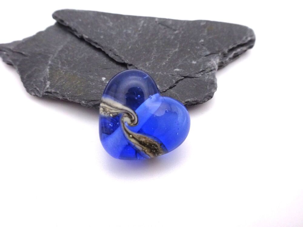blue wrapped heart