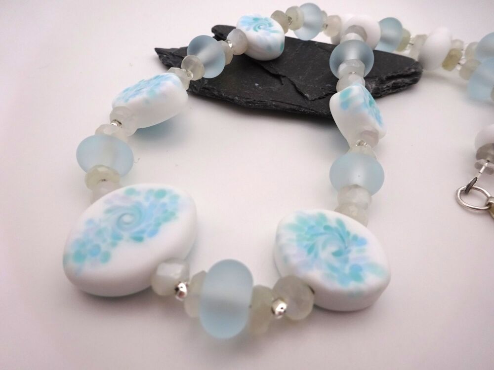 blue water and moonstone