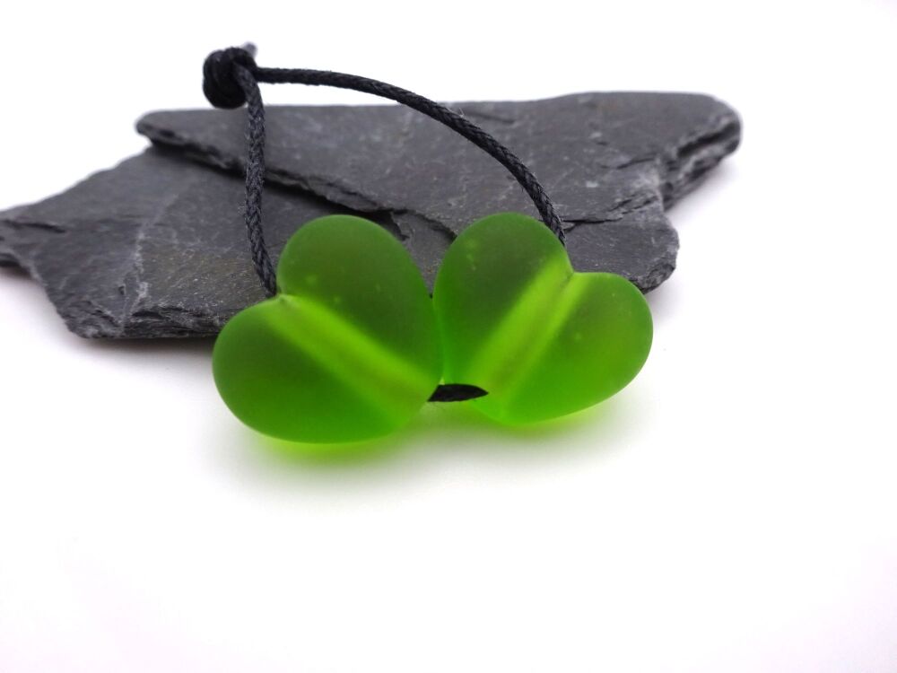 green frosted hearts