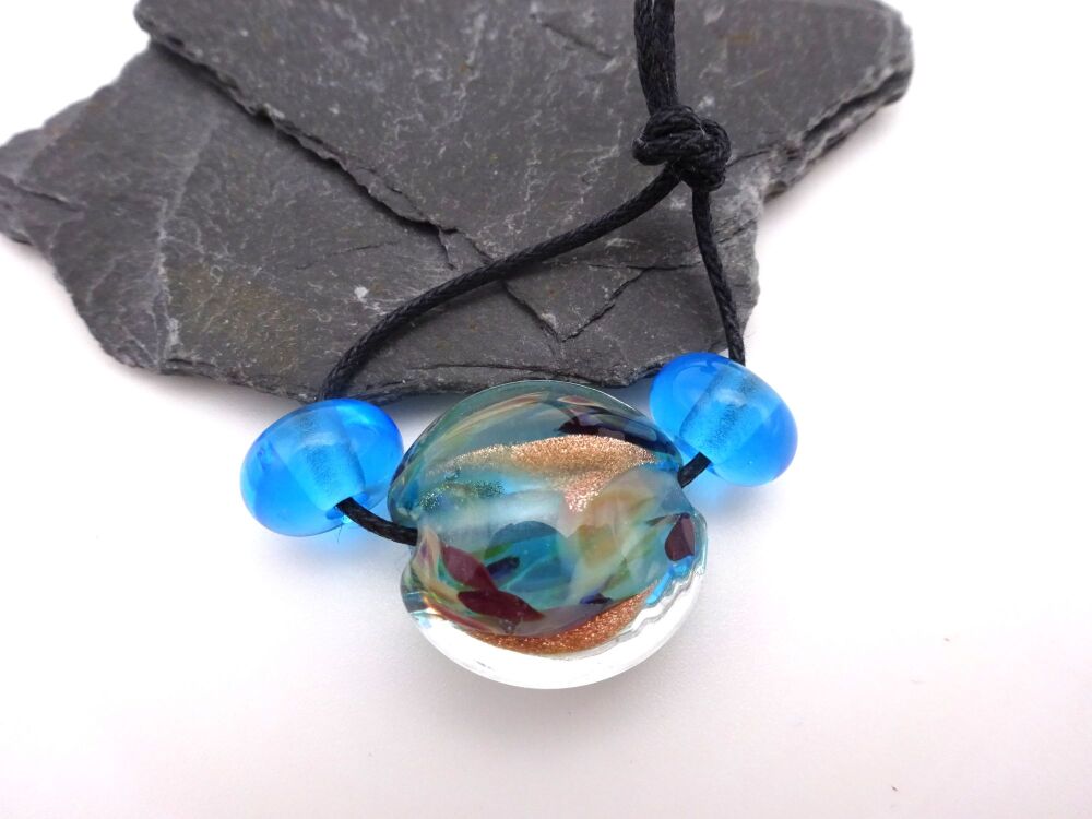 blue goldstone frit