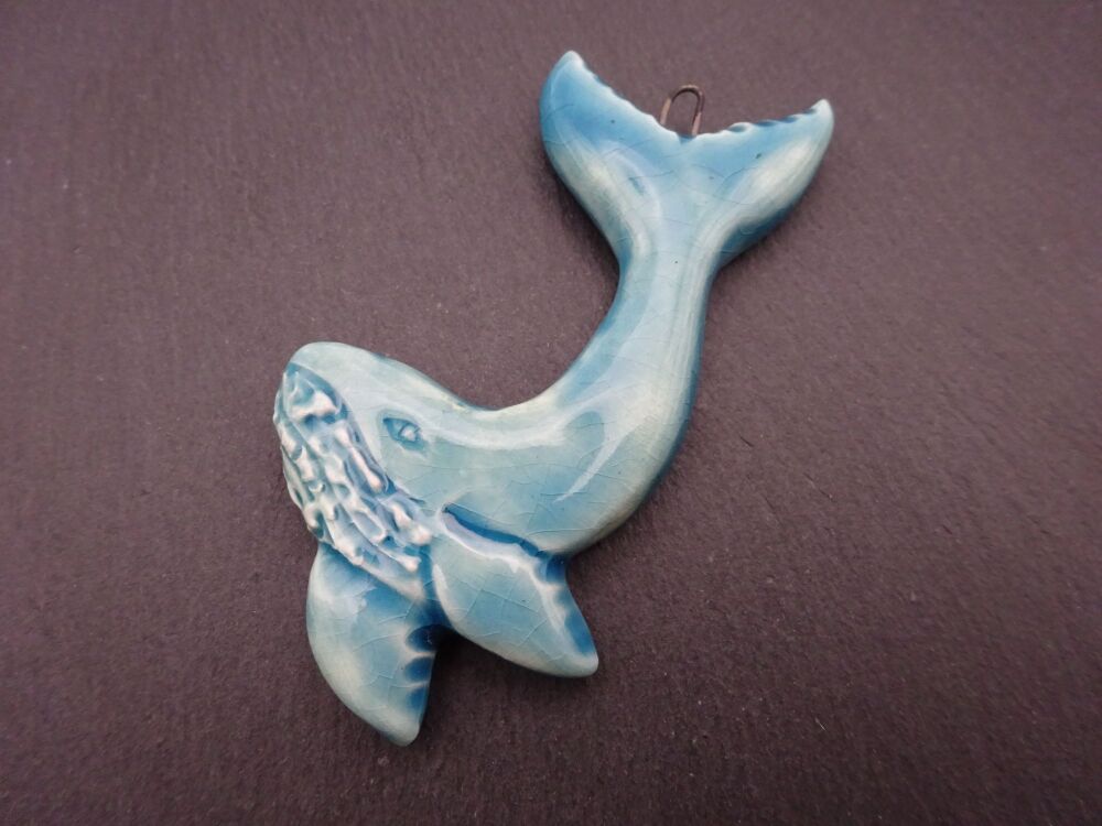 ceramic blue whale