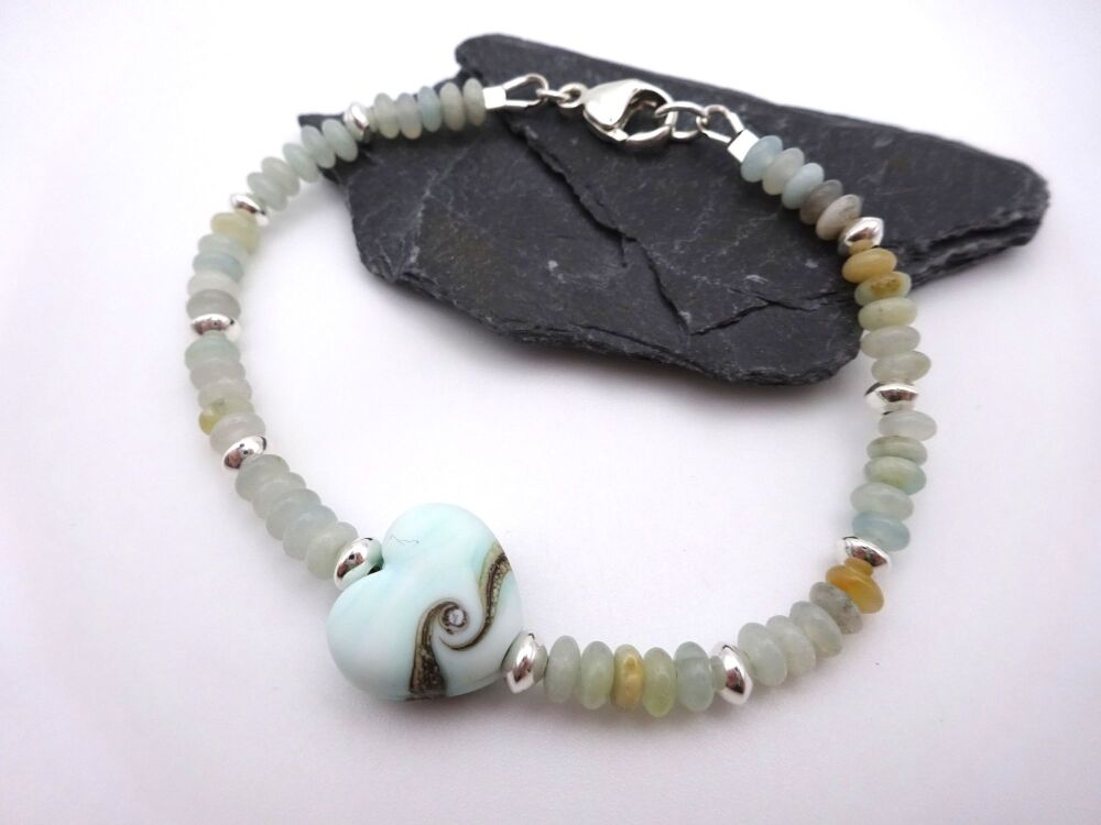 amazonite heart