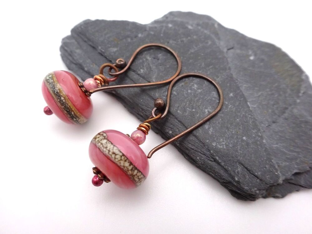 pink wrapped copper