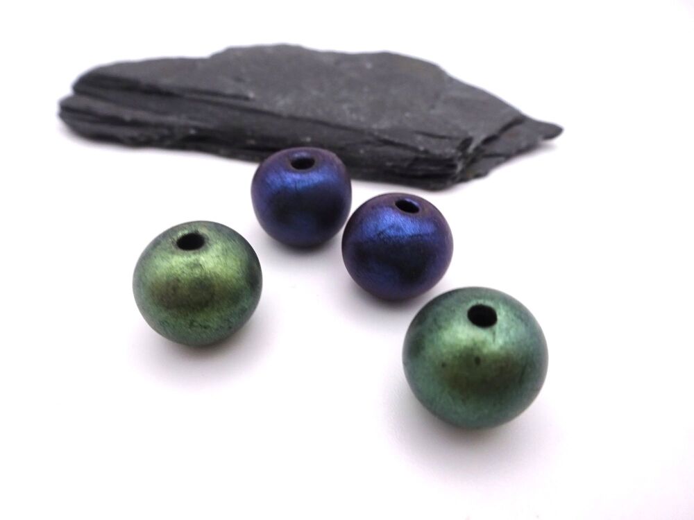 glitter polymer clay spheres