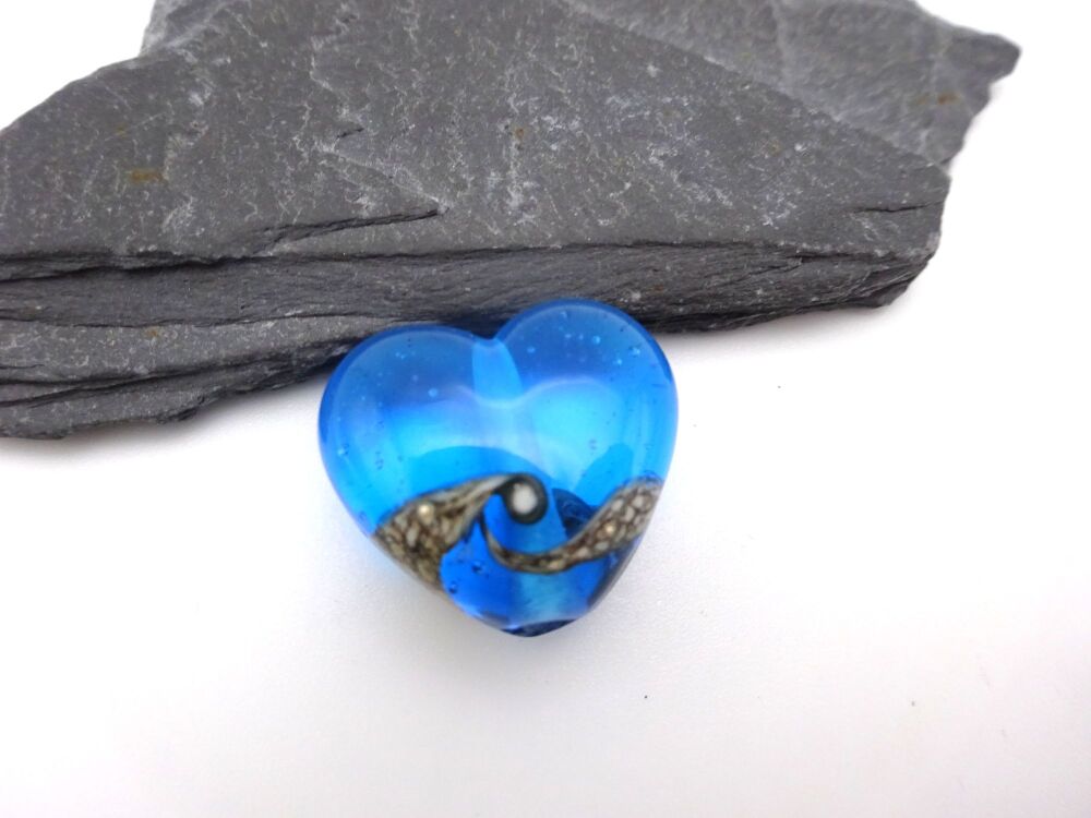 turquoise wrapped heart
