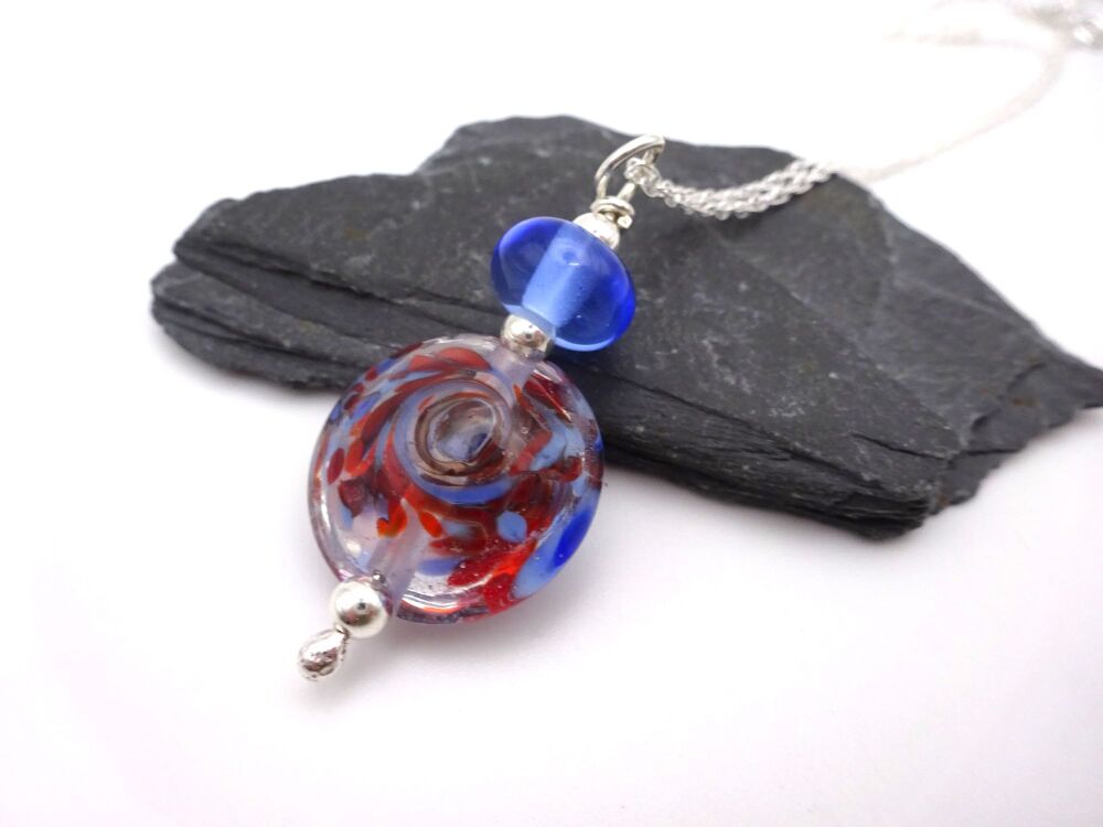 blue and orange swirl
