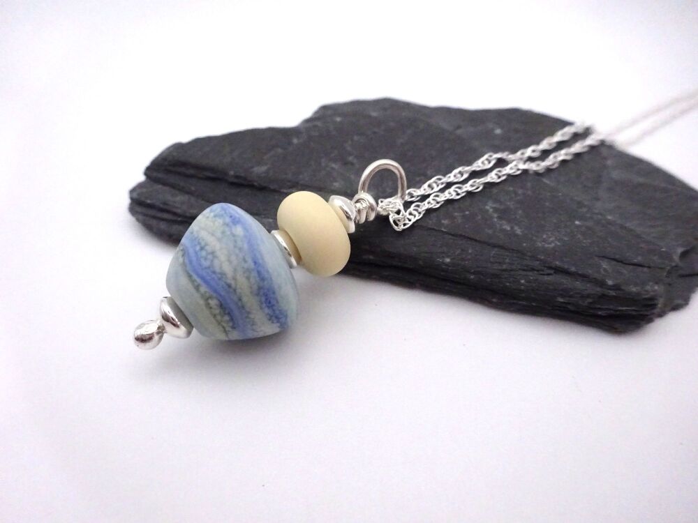 blue sea cone pendant