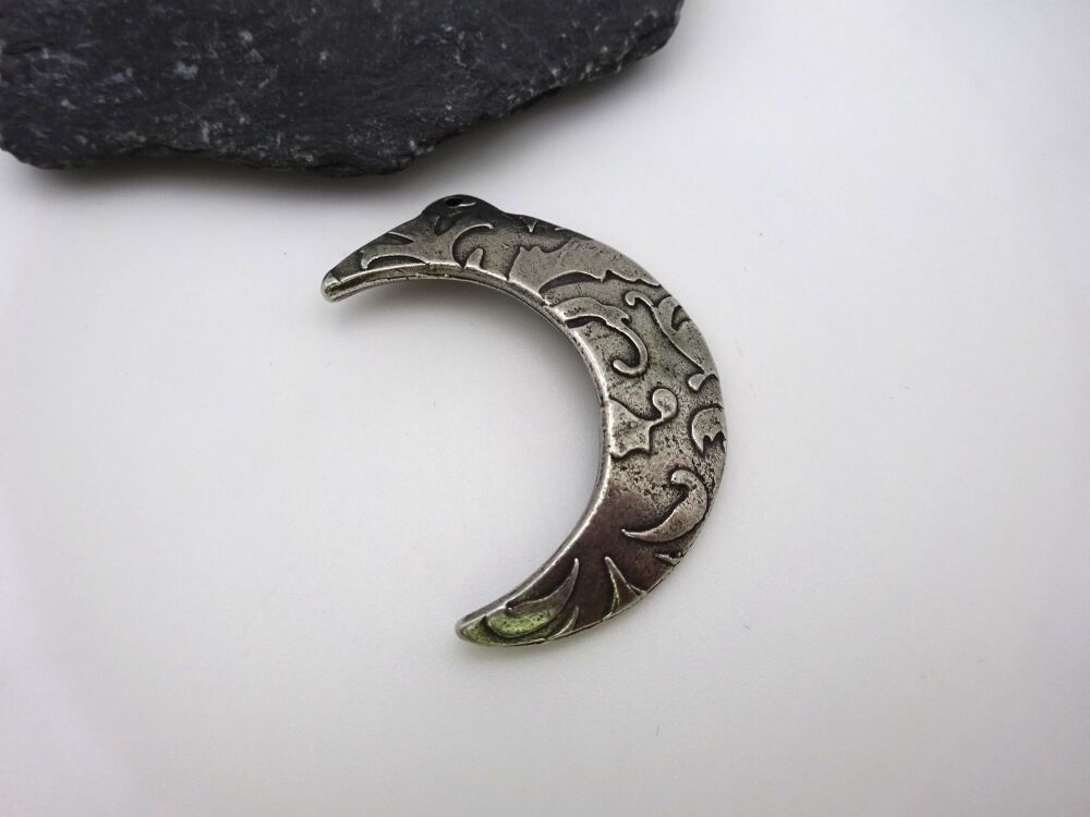 pewter moon pendant