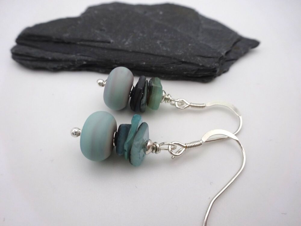 shell chip earrings