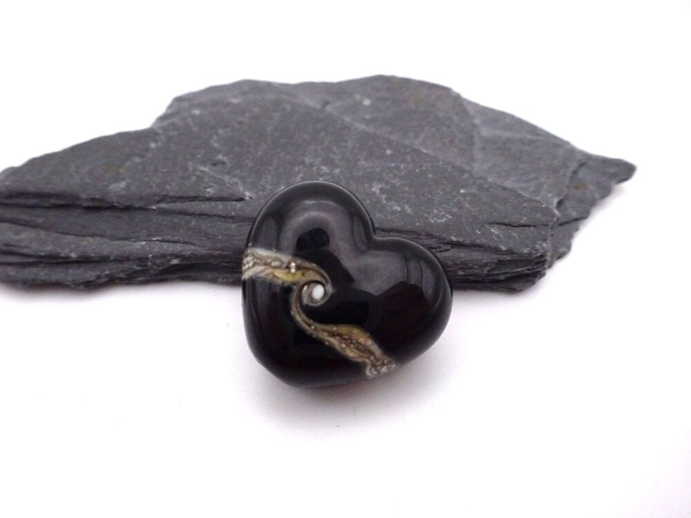 black wrapped heart