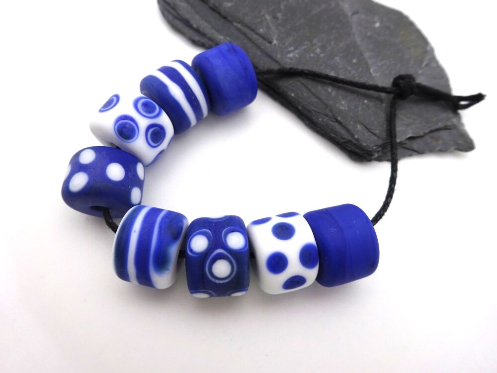 blue and white mix