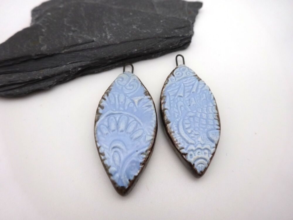 blue ceramic drops