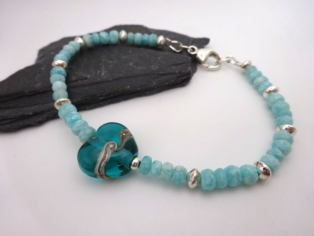 amazonite heart