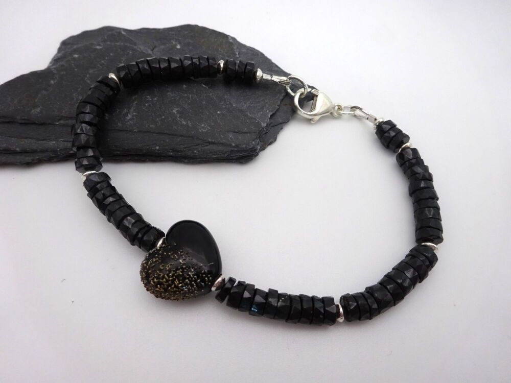 black spinel heart