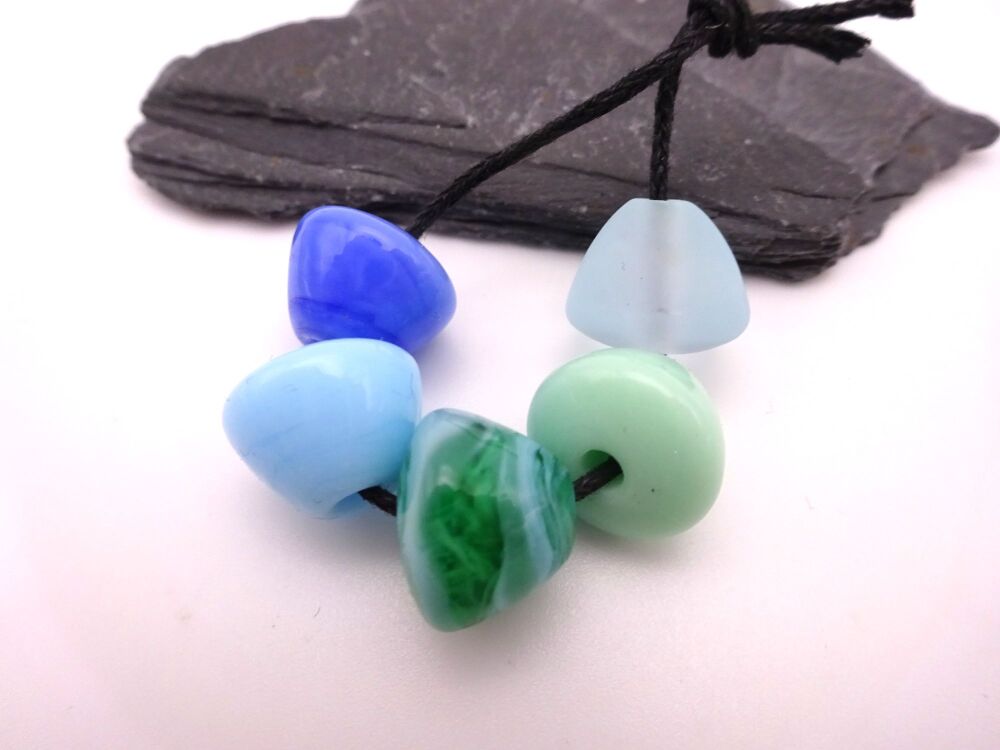 green blue small cone mix