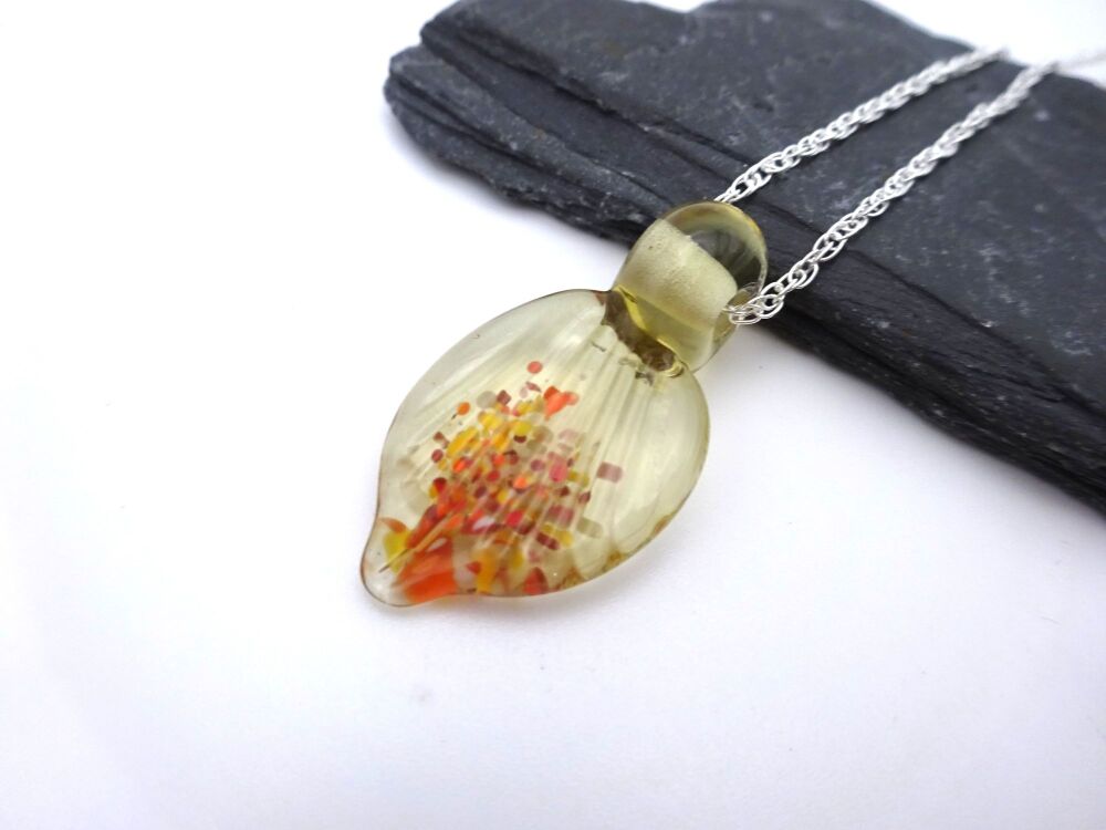autumn leaf pendant