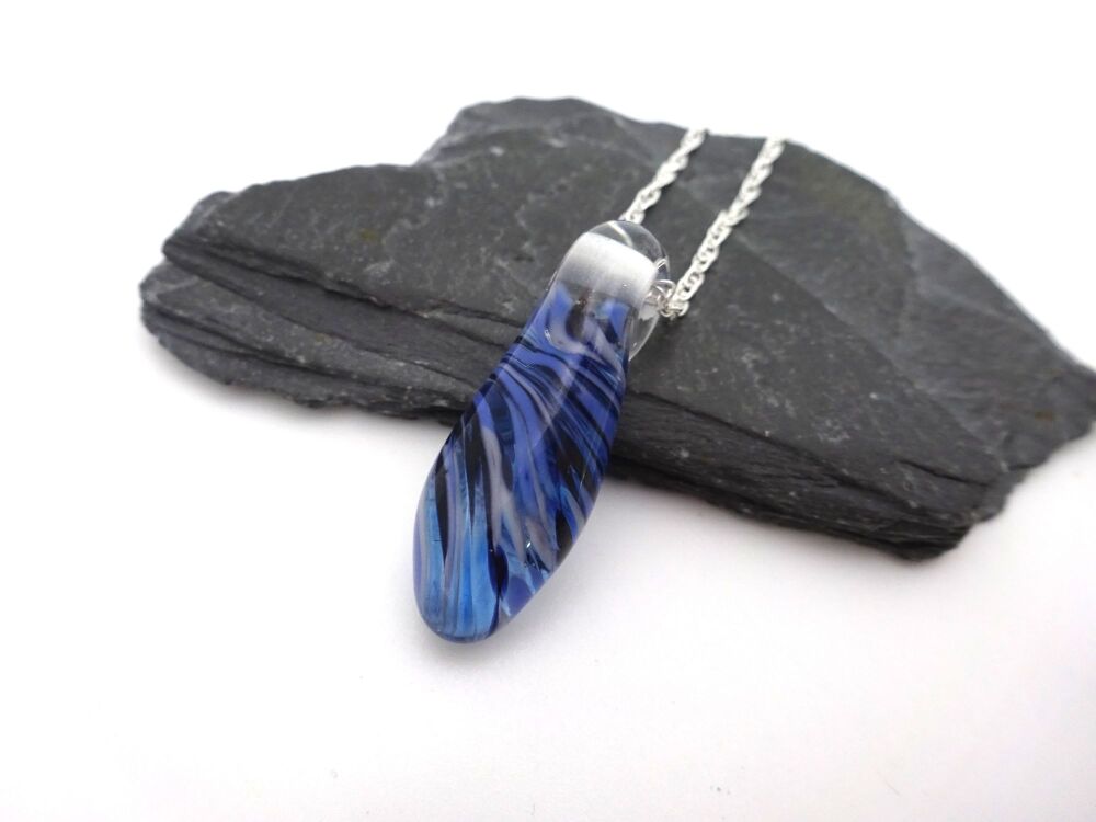 blue droplet pendant