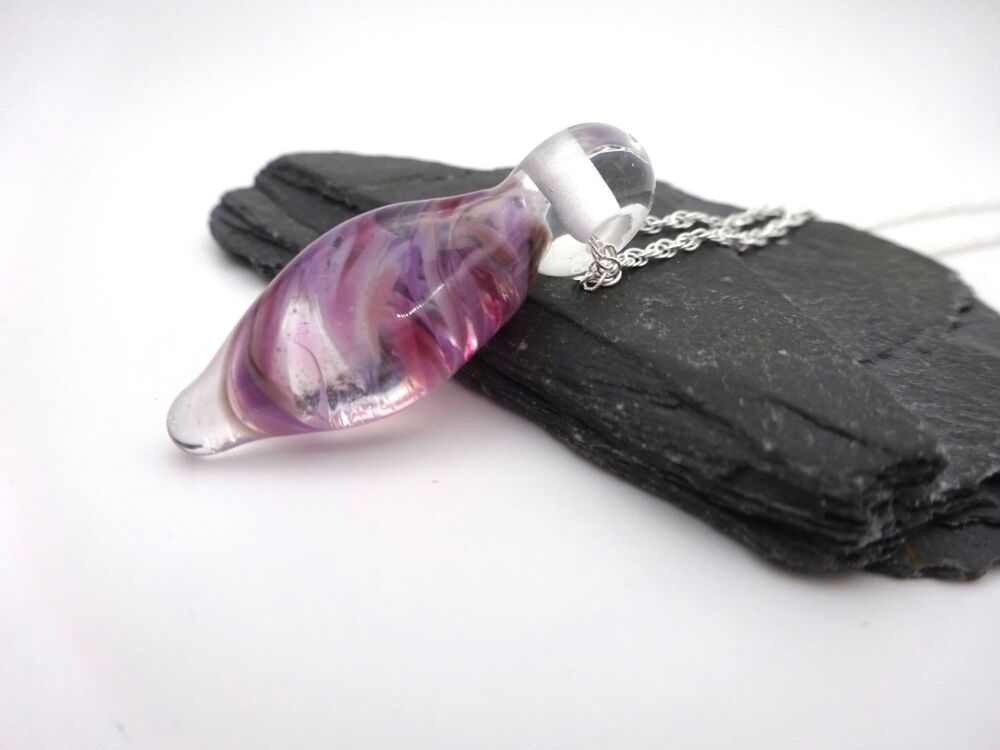 purple droplet pendant