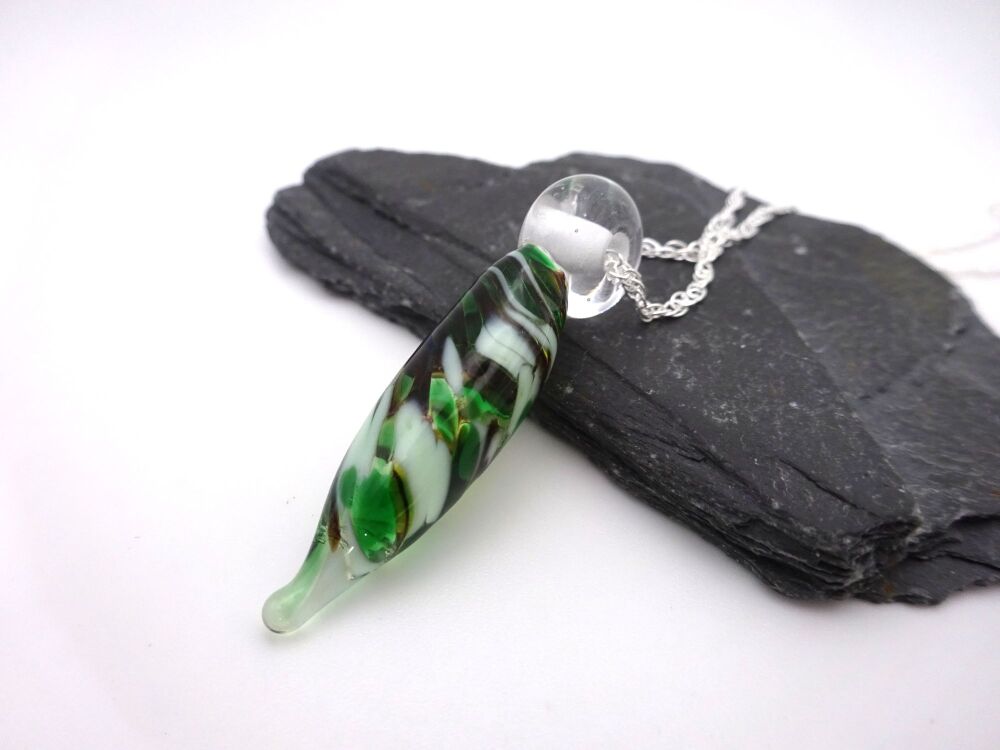 mint choccy chip droplet pendent