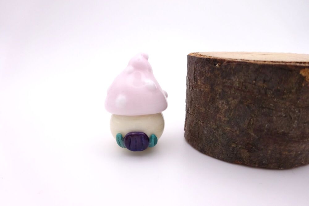 pink toadstool house