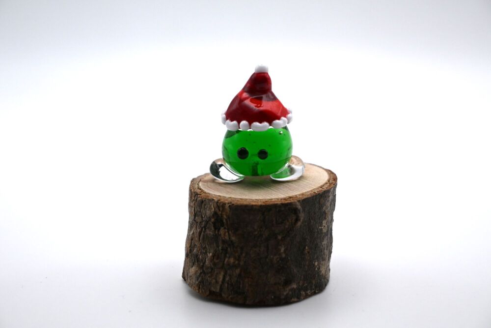 green wisp christmas hat
