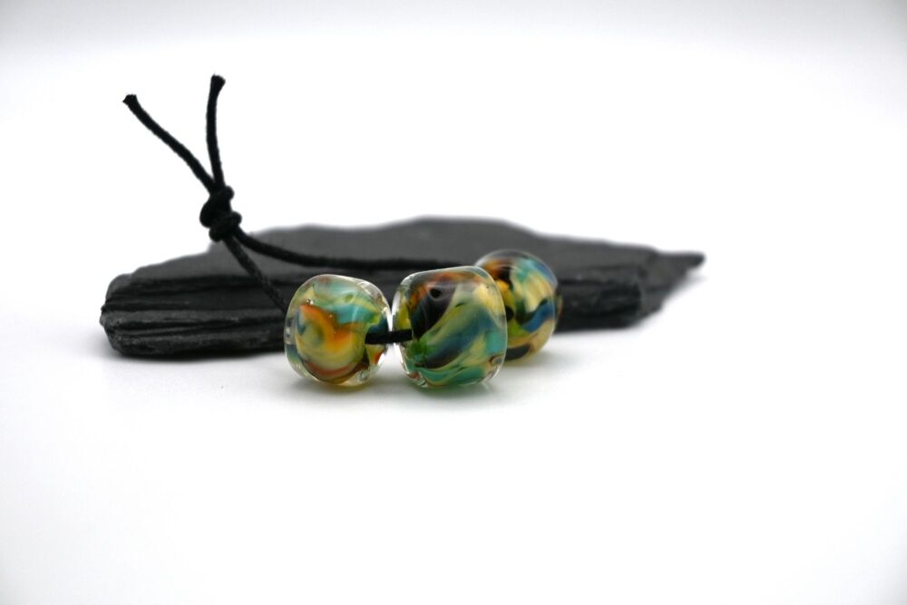 green frit chunky wheels trio