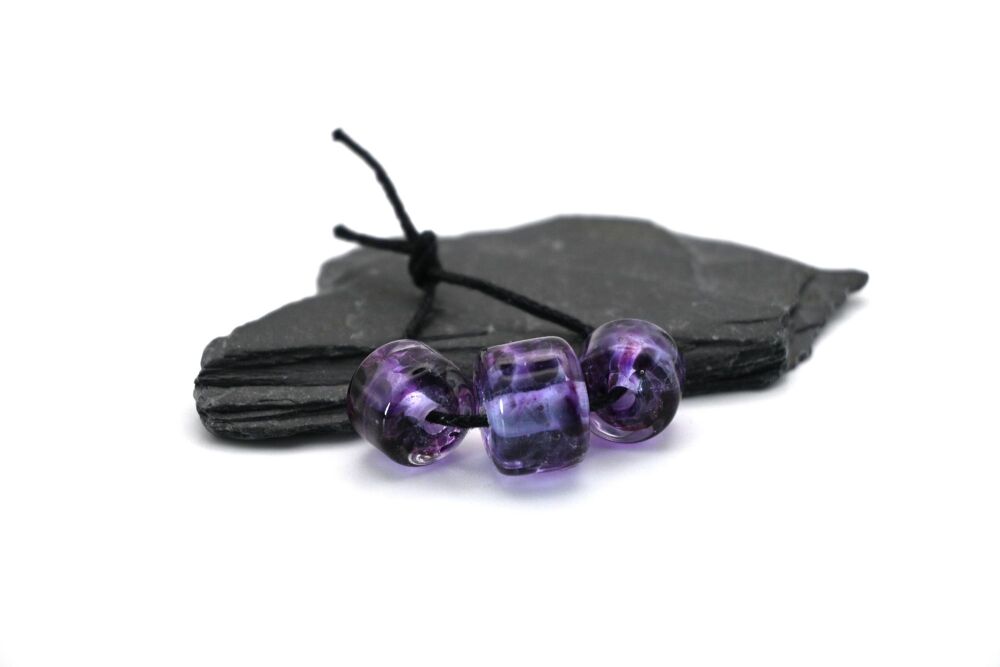 purple frit chunky wheels trio