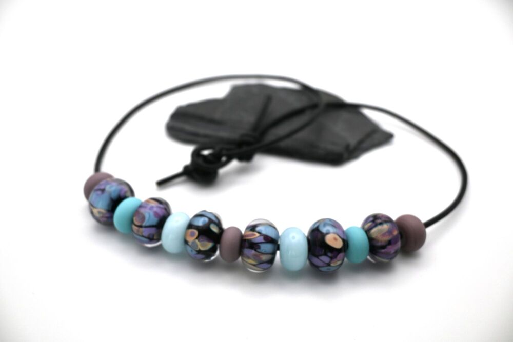 blue and purple frit