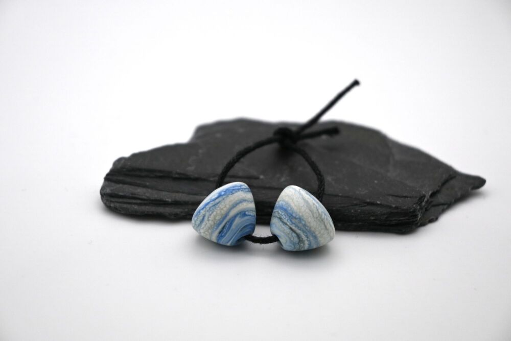 blue sea tumbled cones