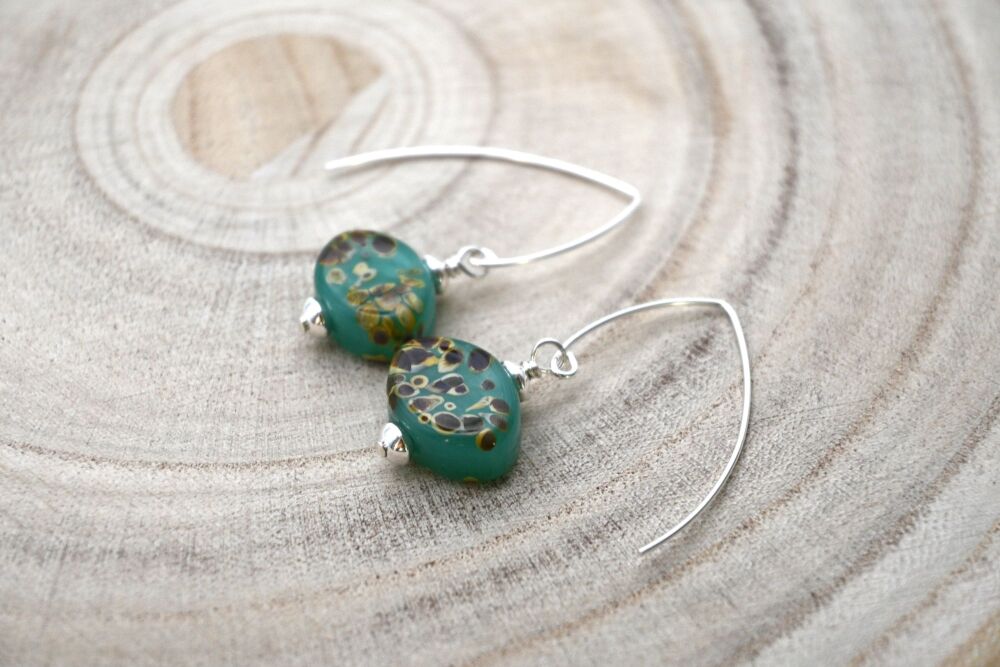 green raku ovals