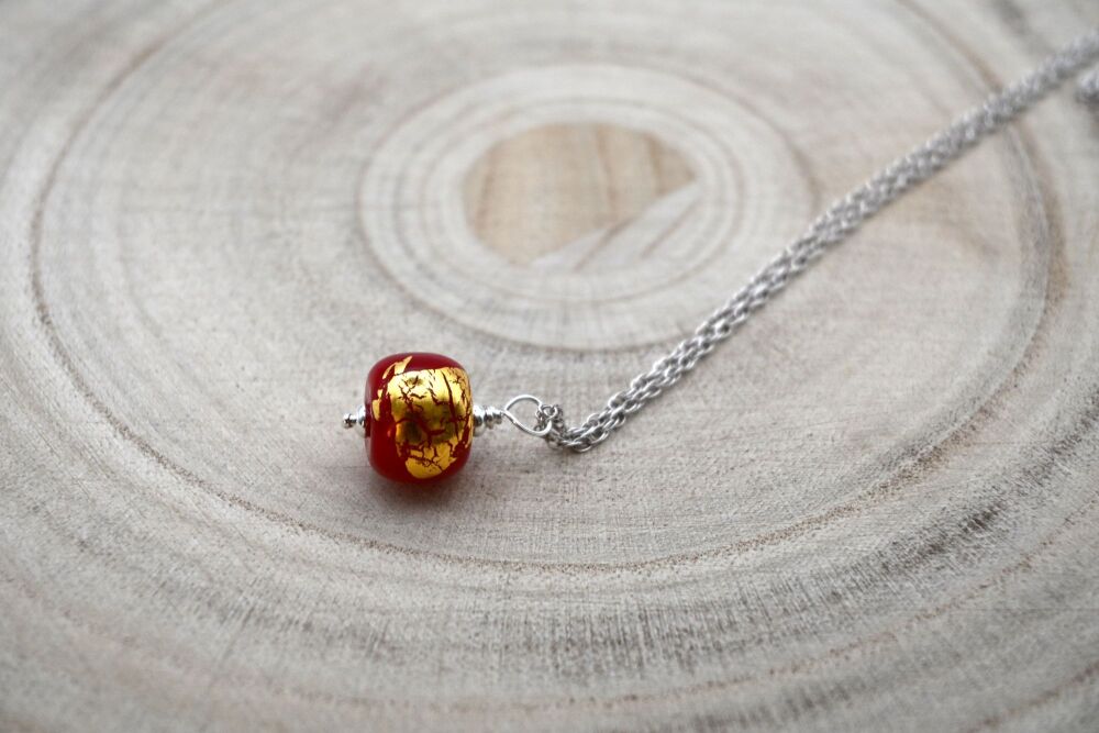 red and gold leaf