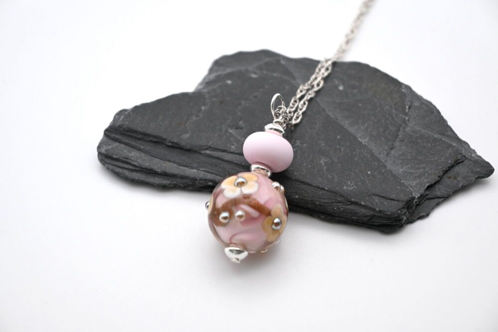 pink flowers sphere