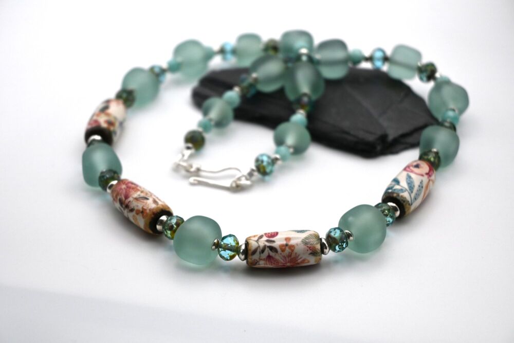 aqua nuggets and amazonite