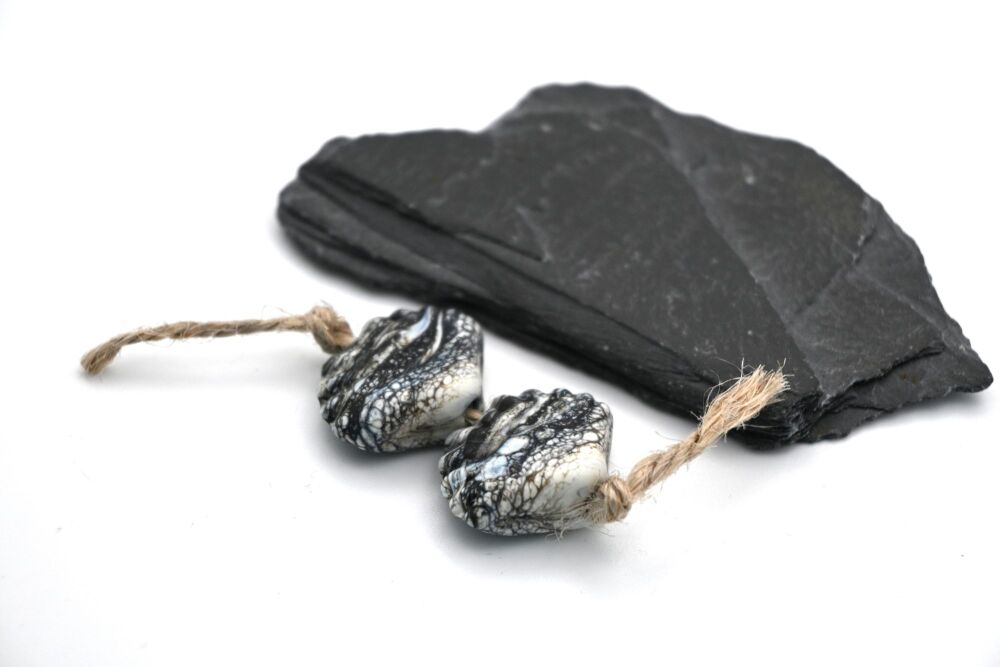 black mottled shells