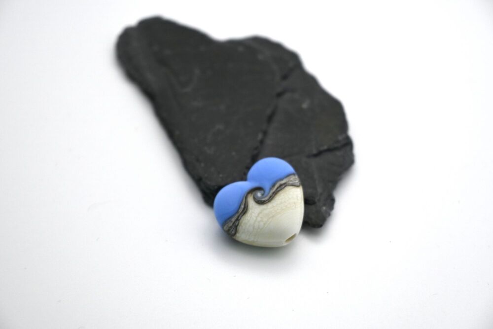 blue and ivory