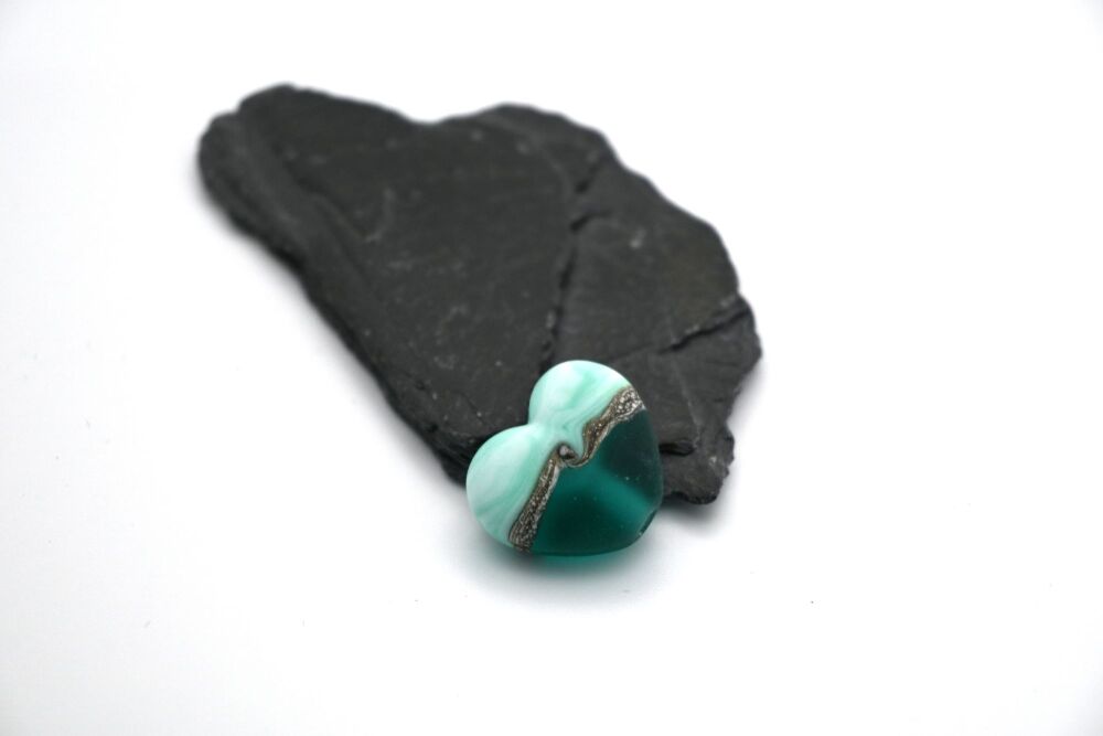 green sea heart
