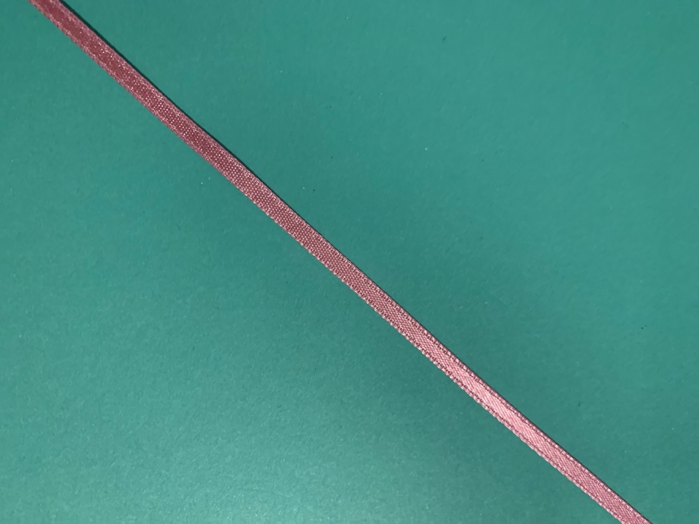 Dusky Pink Ribbon 5 metre length 3mm