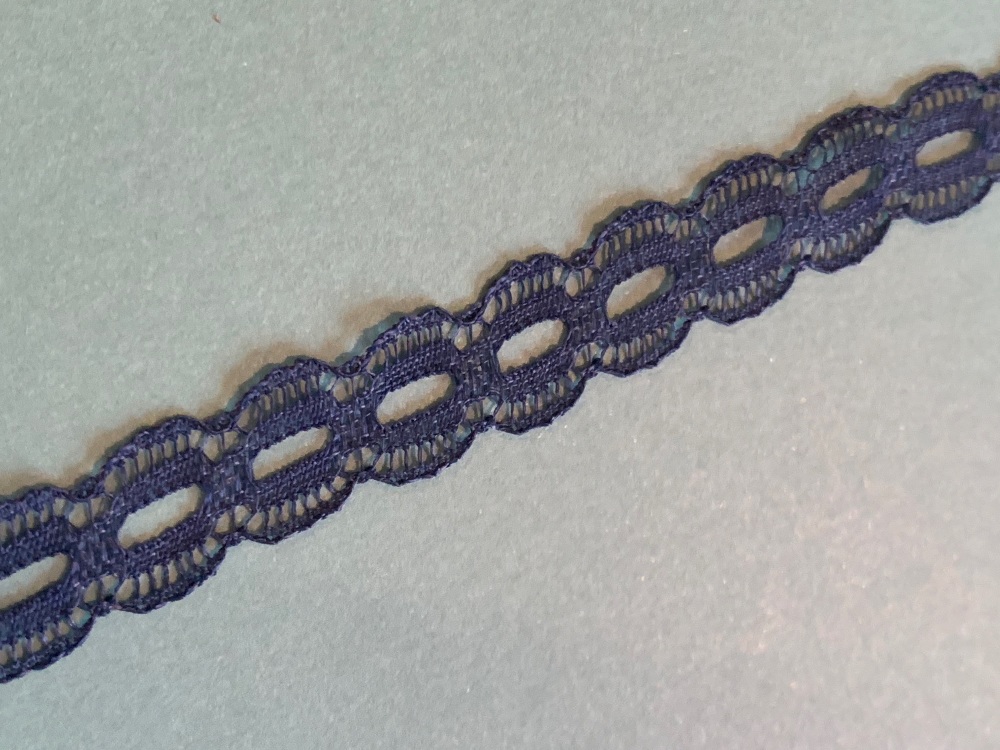 Navy Eyelet Lace £1.50 per 5 metres 1cm wide