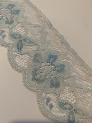 Blue And White Lace 60p per metre