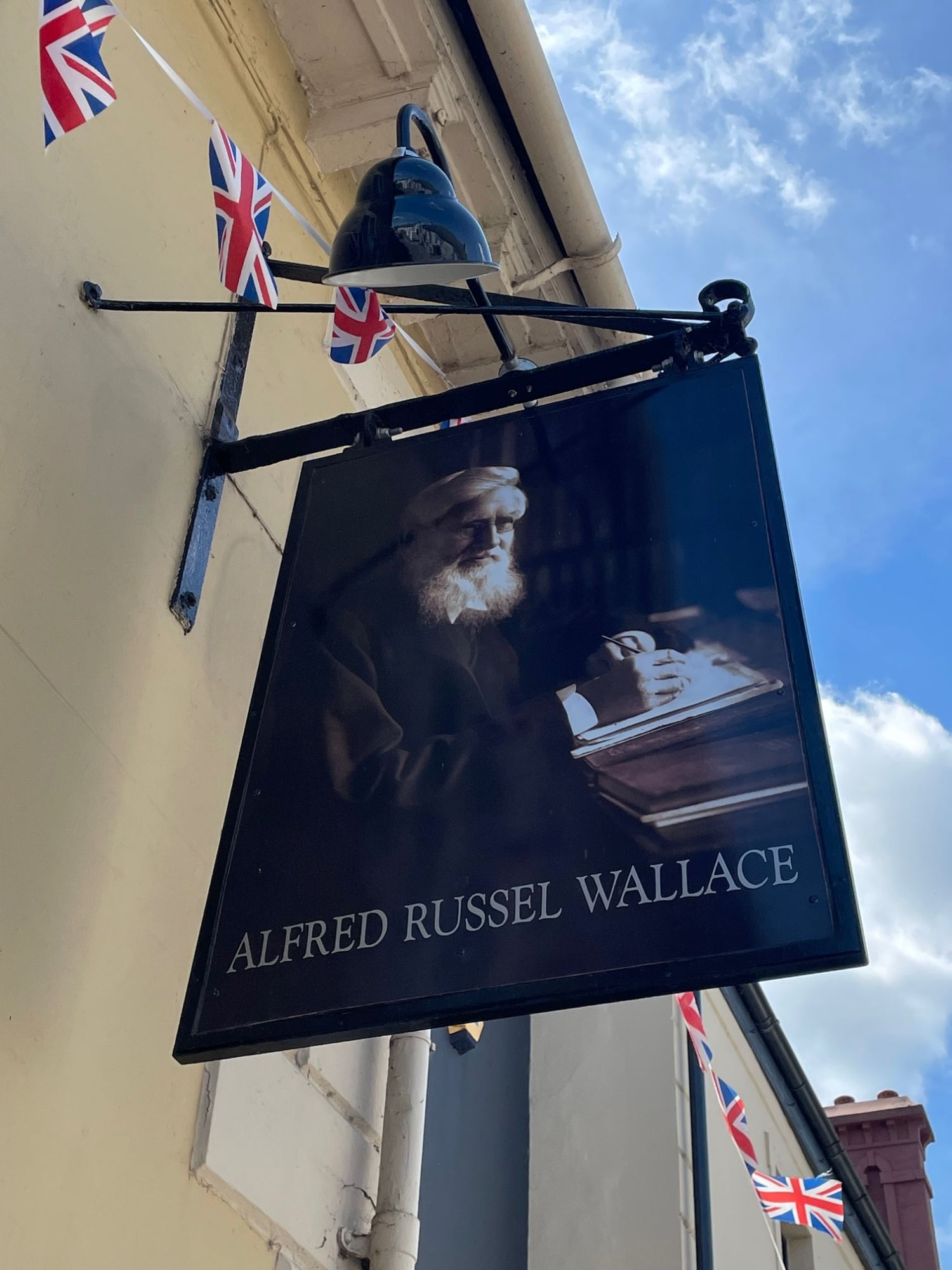 Alfred Russel Wallace outdoor sign 2