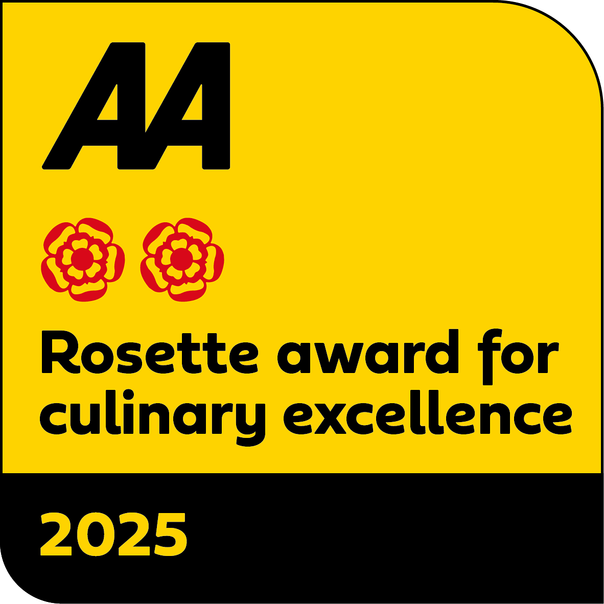 AA 2 Rosette Award for Culinary Excellence