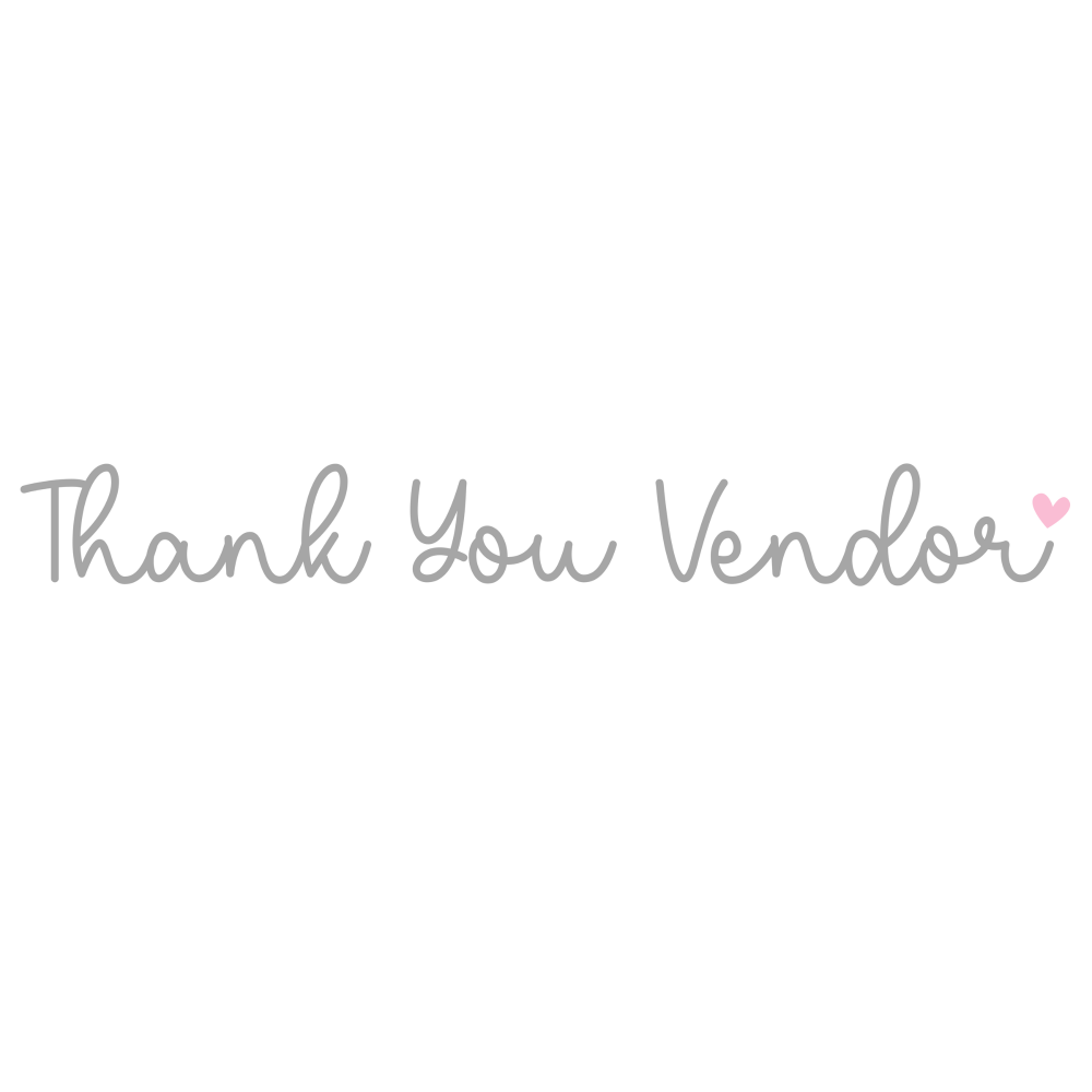 THANK YOU VENDOR
