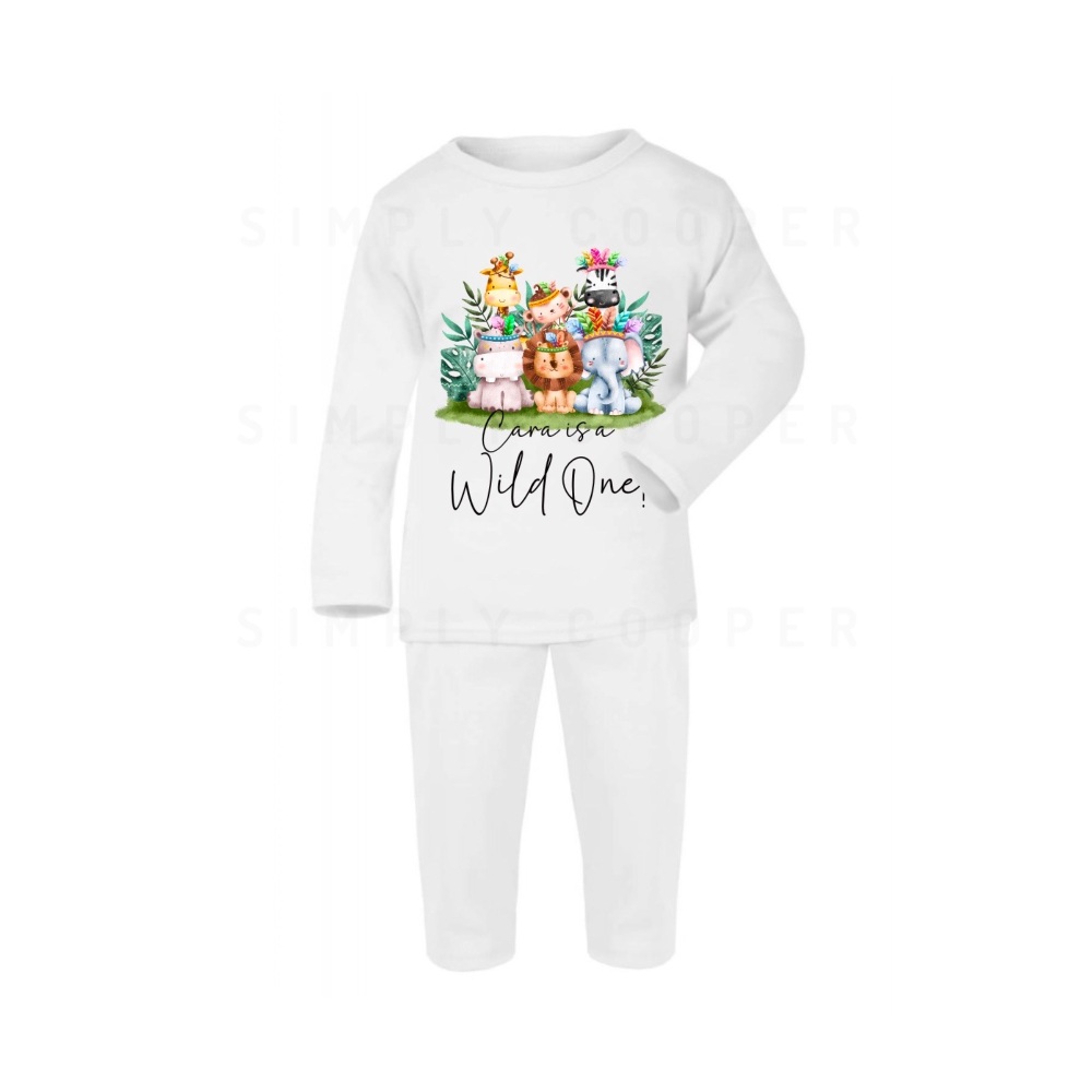 Wild One 1st Birthday Personalised Pyjamas
