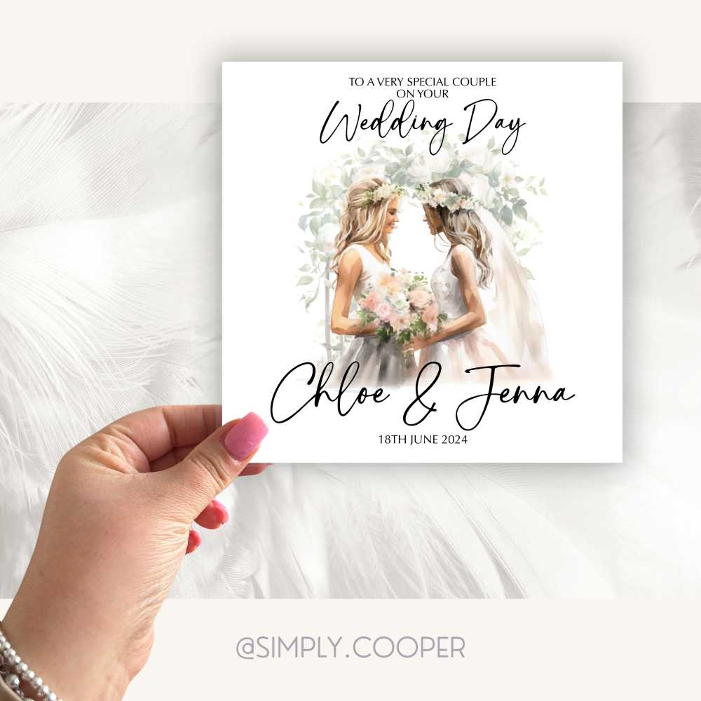 On Your Wedding Day Mrs & Mrs Card